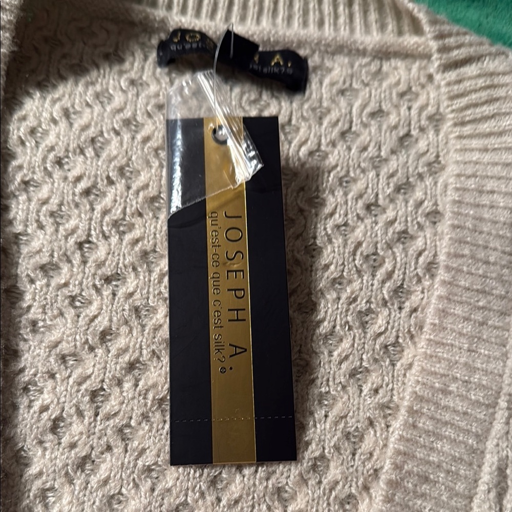 Women's Beige Cardigan Sweater - Picture 8 of 8